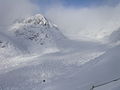 Aletschgletscher im Winter vom Bettmerhorn