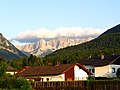 View towards the Koschuta mountain (Karawanken)