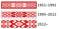 Decorative patterns on the Flag of Belarus that resembles ruchnik