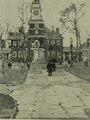 Black and white reproduction of Independence Hall by Felicie Waldo Howell, 1916 New York Watercolor Club Exhibition