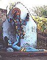 Kali bovenop Shiva