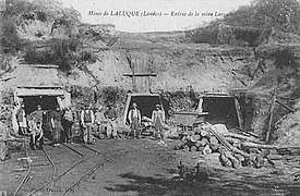 Entrée de la mine de Larquier.