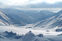 The Salang Pass during winter