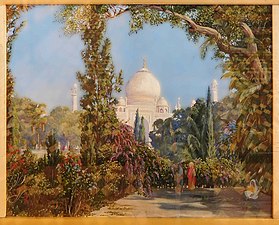 The Taj Mahal at Agra, North West India, Marianne North Gallery, Kew Gardens.