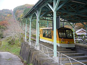 黒川駅出発直後の1号車「ほほえみ」 （2007年11月）