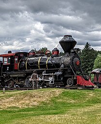 Engine #7, built in 1919, is on display at the Hill City site.