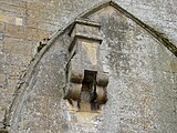 Flue from historic heating system within the north blind arch on the tower