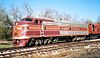 A preserved EMD E8 locomotive