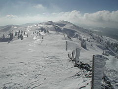 Vue sur la crête du mont Tendre.