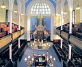 Intérieur de la synagogue de Garnethill à Glasgow.