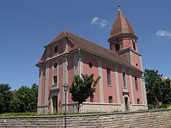 Skyline of Illesheim