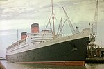 Thumbnail for File:RMS Queen Elizabeth in Southampton, 1960 - geograph.org.uk - 6781503.jpg