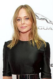 Stella McCartney dressed in black