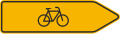 Direction to bicycle bypass signpost (Slovakia)