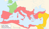 The divided Empire in 271 CE