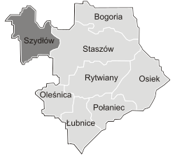 Location of Gmina Szydłów