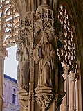 Thumbnail for File:Pilar del claustro del Monasterio Santa María la Real de Nájera.jpg