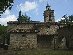 Ilesia de Santa María, en o nuclio de Puigpardines, antigo monesterio