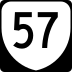 State Route 57 marker