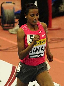 Maryam Jamal tijdens de Aviva Grand Prix in Birmingham in 2010.