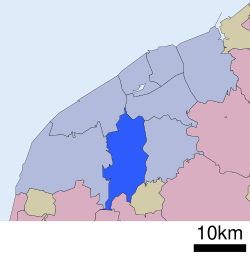 Location of Minami-ku in Niigata City