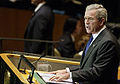 Bush addresses the [UN General Assembly