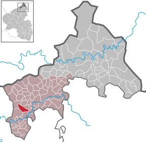 Poziția Flammersfeld pe harta districtului Altenkirchen