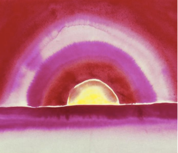 Sunrise, 1916, watercolor on paper