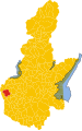 Collocatio finium municipii in Provincia Brixiana.