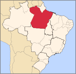 Location o State o Pará in Brazil