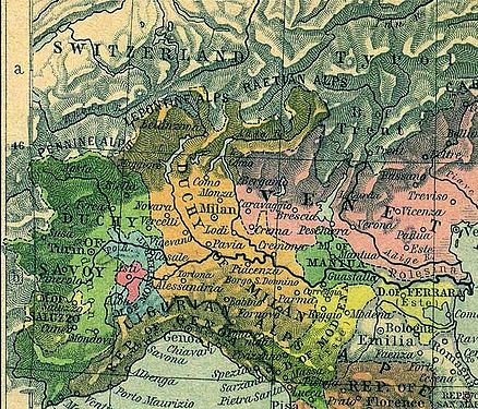 Detalhe de mapa histórico Historical Atlas por William Shepherd, da Perry-Castañeda Library Map Collection, Universidade do Texas, Austin [6]