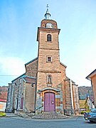 Façade de l'église de Soye.