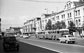 Vierachsiger Gelenkwagen mit Doppelachse im Nachläufer, aufgenommen 1966 in Moskau