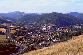 L'autoroute A75 et Massiac