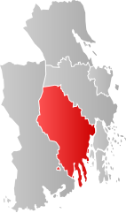 Lage der Kommune in der Provinz Vestfold