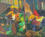 Le Marché Ordener (1952) - HST 46x55 (Coll.Part.)