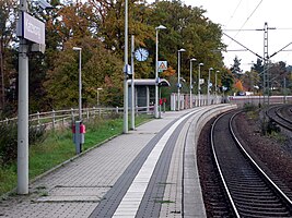 Bahnsteig, Blickrichtung Süden