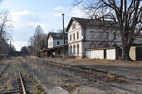 Empfangsgebäude, Gleisseite