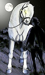 Le Cheval Mallet, d'après un montage sous le logiciel GIMP, en 2009.