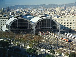 Estació de França vanuit de lucht