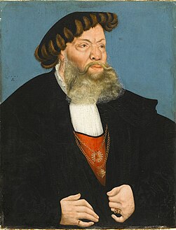 Jobst van Hayn mit nerzschweifgarniertem Barett (Lucas Cranach der Jüngere, 1543)