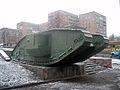 Mark V Composite (Hermaphrodite) tank in Luhansk, Ukraine, right-hand view.