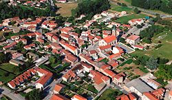 Skyline of Peaugres