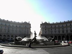 Fontana delle Naiadi på Piazza della Repubblica (1888)