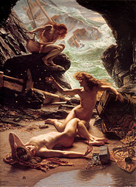 Caverna das ninfas da tempestade, Por Edward John Poynter