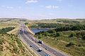 La M62 presso la Scammonden Reservoir nel West Yorkshire