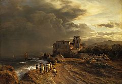 Retreating Storm on the Italian Coast. Collezione privata.