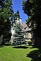 Kirche St. Cyriakus mit Ausstattung, Kirchhof mit historischen Grabsteinen und Einfriedung