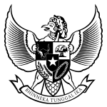 One of the early design of the coat of arms of United States of Indonesia after third proposal, deemed too mythical by Masyumi (1949–1950)