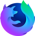 Firefox nabigatzailearen Nightly logoa, 2017.